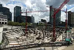 Construction of Riverside South, May 2013