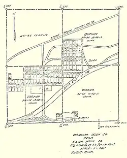 Elcor townsite plat
