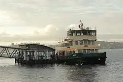 MV Sirius at Barangaroo Wharf
