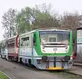 812 613, a refurbishment prototype (nicknamed Esmeralda (ČD))