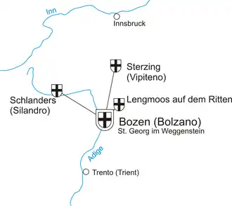 Commandries in 1788