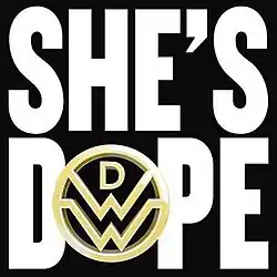 A black background is covered by the song title in white capital letters, with the 'O' replaced with the band logo.