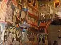Restored fresco inside the church