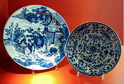 Dutch Delftware depicting Chinese scenes, 18th century. Musée Ernest Cognacq.