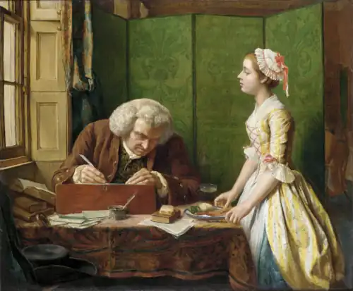 Doctor Johnson at Cave's, the Publishers by Henry Wallis