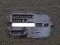 Navy military ID tag (serial number whited out), modern, designation: Jewish