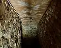 Staircase leading to the basement of the building