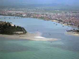 Aerial view of the city.