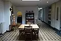 Former courtyard converted to hallway