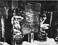 The unfinished chimneypiece of Alfred Stevens. Photo taken shortly after his death in 1875