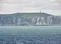 View of the memorial on the cliffs near Calais