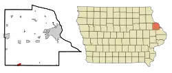 Location in Iowa