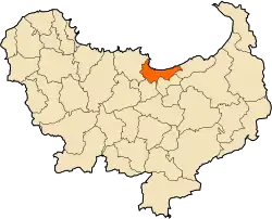 Location of Skikda in the Skikda Province