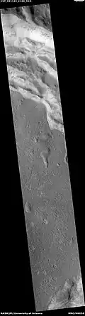 Wide view of ring-mold craters, as seen by HiRISE under HiWish program Location is the Ismenius Lacus quadrangle.