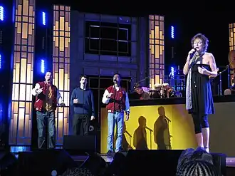 Image 19Kathy Young with the Earth Angels performing Kathy's hit "A Thousand Stars" during the festival of this genre celebrated at the Benedum Center for the Performing Arts in Pittsburgh, Pennsylvania, in May 2010 (from Doo-wop)
