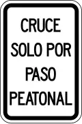 R7-3a Pedestrian crossing