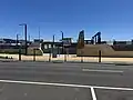 The south end ramp entrance from Station Street, December 2024