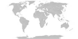 Map indicating locations of El Salvador and Taiwan