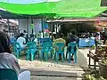 Polling station in rural area of Samarinda during the 2024 Indonesian general election