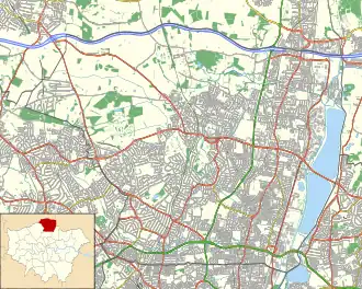 Chase Farm Hospital is located in London Borough of Enfield