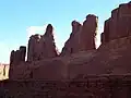 Queen Victoria Rock to right. The Candelabrum furthest to left.