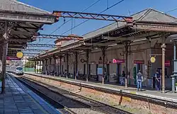Train approaching the station