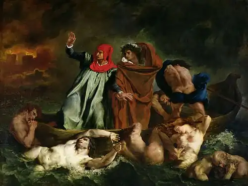 Painting of Dante and Virgil