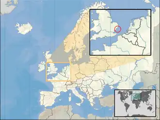 Location of Principality of Sealand