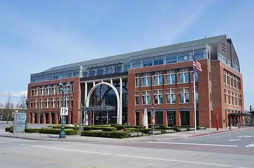 The current Everett Station, built in 2002