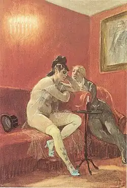 Cherub's Song (1878–1881) watercolor, gouache, pastel, chalk (22 x 15&nbsp;cm) Musée Félicien Rops, Namur