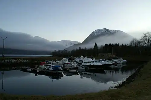View of the local harbor