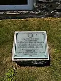 Commemorative plaque of First Lieutenant Judson P. Galloway