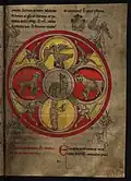 Vision of the Lamb and of the Four Symbols, f.90