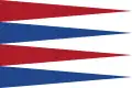 Flag of the Nederlandse Vereniging voor Vlaggenkunde , (Barry-pily of eight gules, argent, and azure)