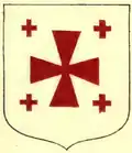One of the flags of Sebastia as seen in the Book of Knowledge of All Kingdoms,[10][8][9] now modern Sivas
