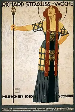 1910 poster for a Richard Strauss festival
