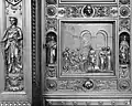 Left door: Columbus before the Council at Salamanca (1487)