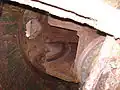 Interior of the turret of one of the 150&nbsp;mm howitzers
