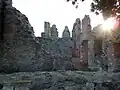 Ruins of the interior of the palace.