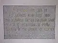 Foundation stone found in front of the Geological Survey Building.
