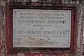 Foundation stone of reservoir