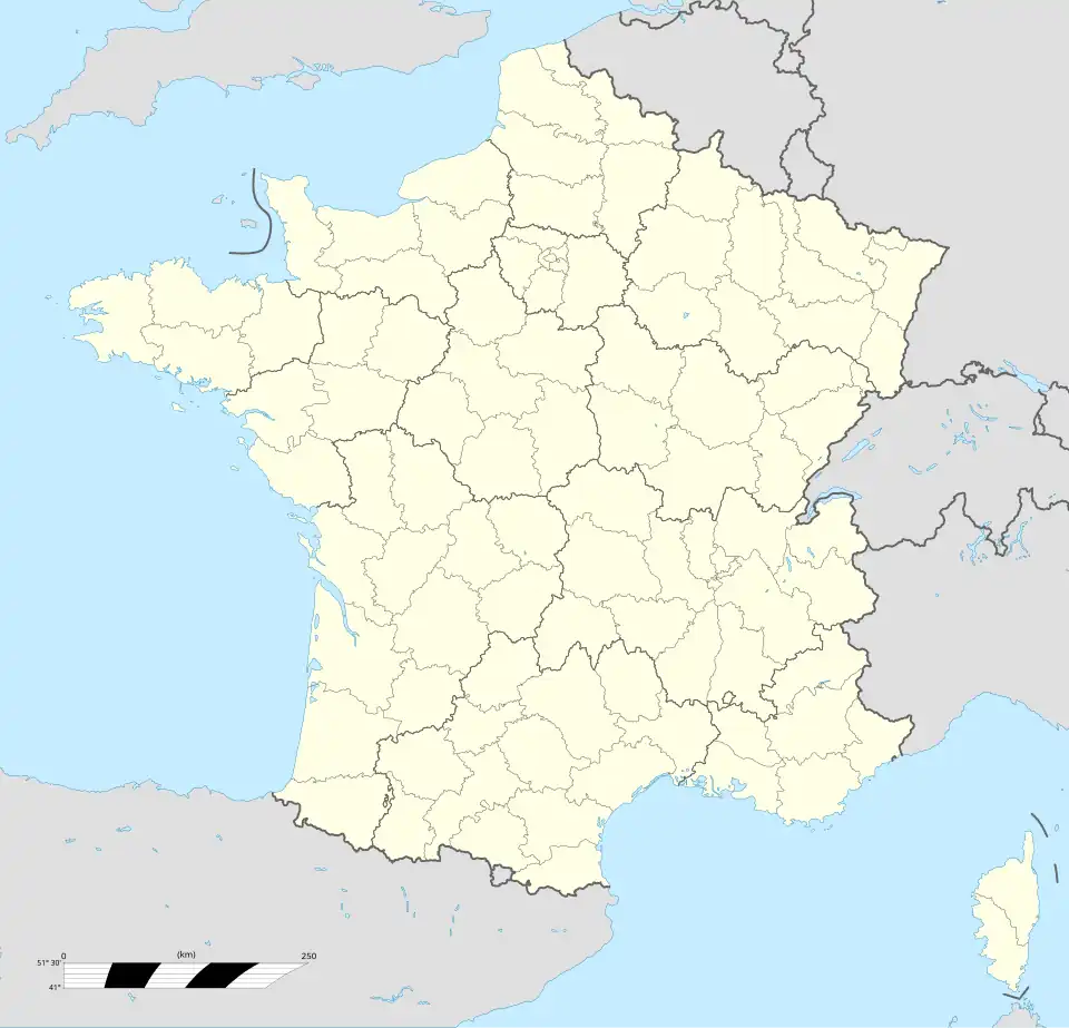 Nice is located in France