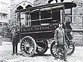 Frank Loomis with his police control car, c. 1900[3][33]