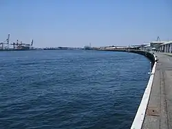 View north-east along Victoria Quay