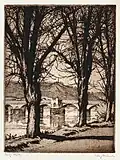 Etching by Fritz Quant (c. 1910)