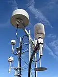 GPS gear added to former GWEN tower at Essex, California