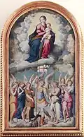 Giovanni Filippo Criscuolo, Madonna and Child with St. Michael the Archangel and Angels