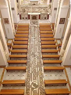 Floor of the nave