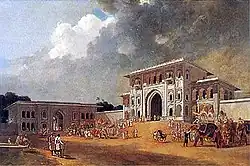 Gates of the Palace at Lucknow by W. Daniell, 1801
