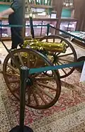 A modern reproduction of the Gatling gun